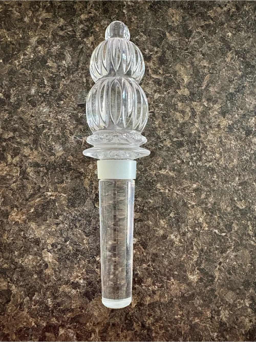 11 Vintage liquor spout pourers & 1 Clear Glass Decorative Bottle Stopper